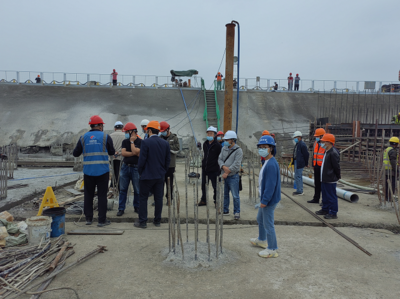富阳:杭州市水利水电工程质量安全管理服务中心来富检查